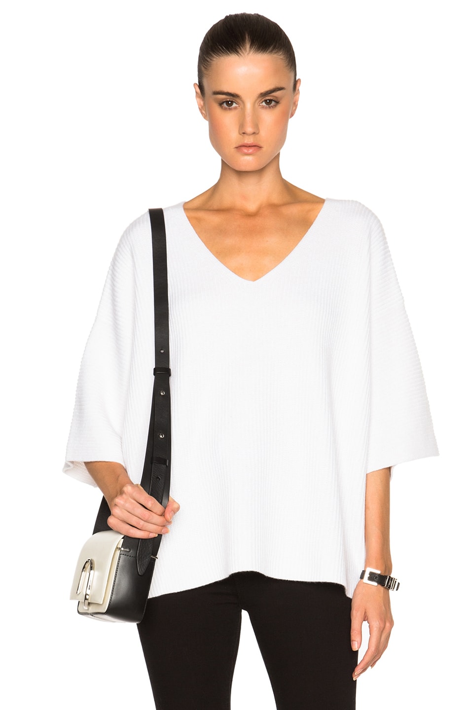 Image 1 of Helmut Lang Dolman Sweater in White