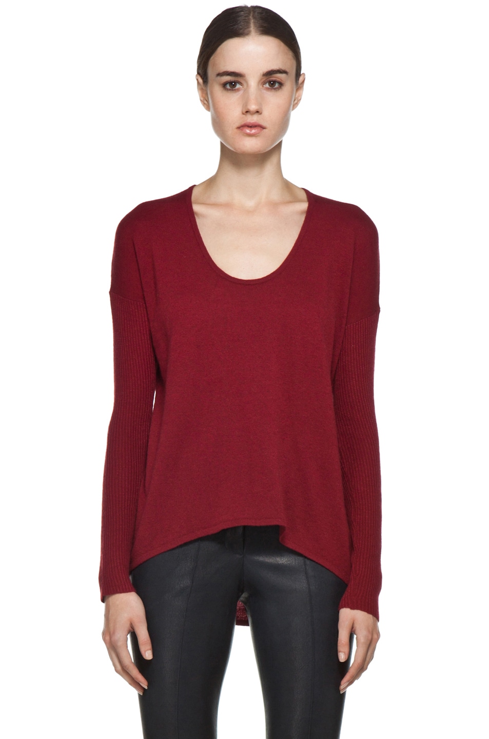Image 1 of Helmut Lang HELMUT Soft Wool Blend Sweater in Red