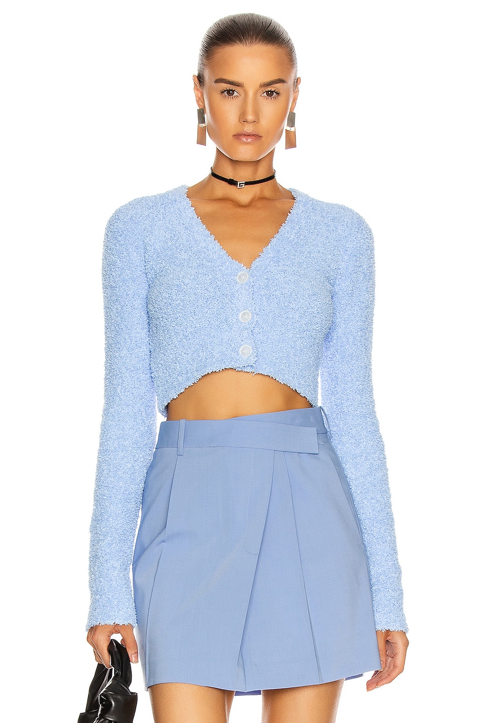 Image 1 of Helmut Lang Crop Cardigan in Cloudless