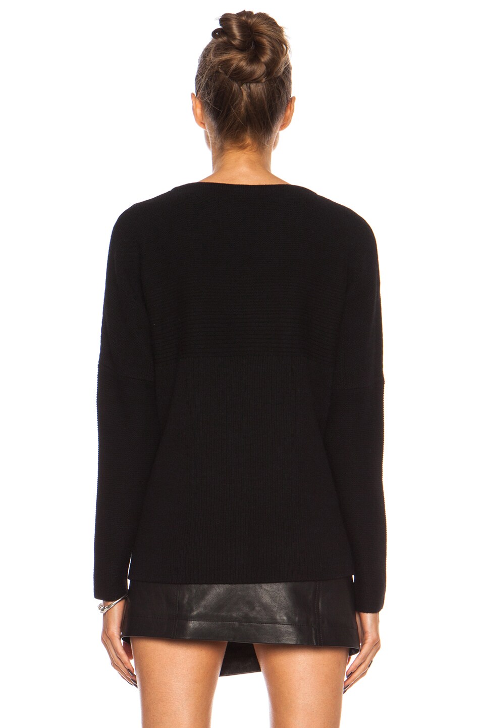 Helmut Lang Plush Wool Sweater in Black | FWRD