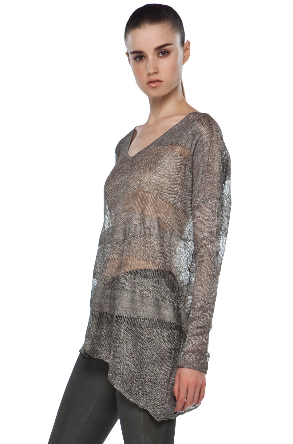 Helmut Lang Pullover in Pewter | FWRD