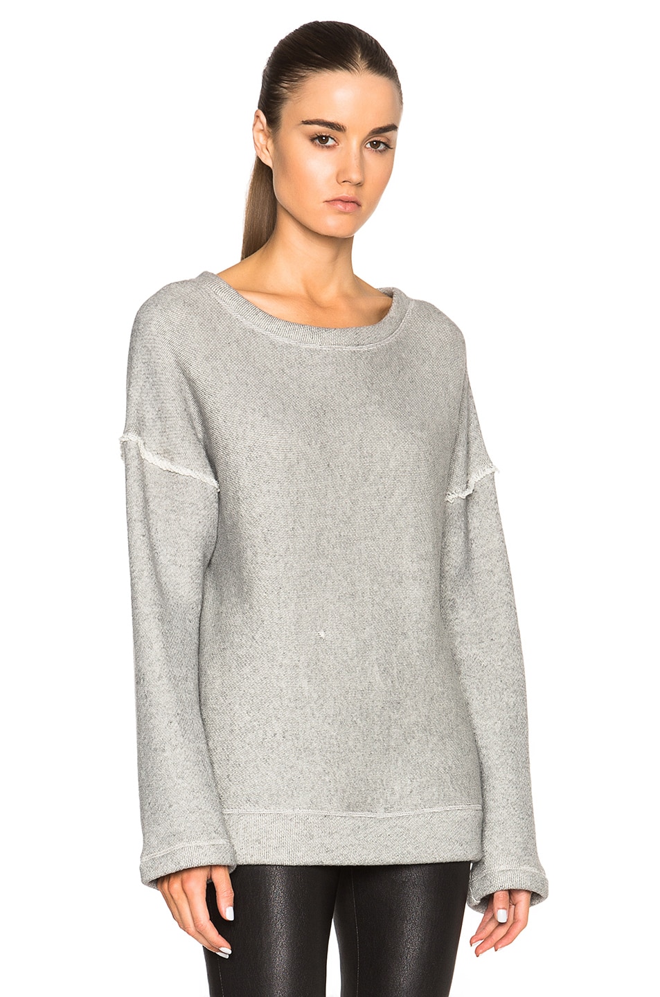 Image 1 of Helmut Lang Oversized Sweater in Dark Heather