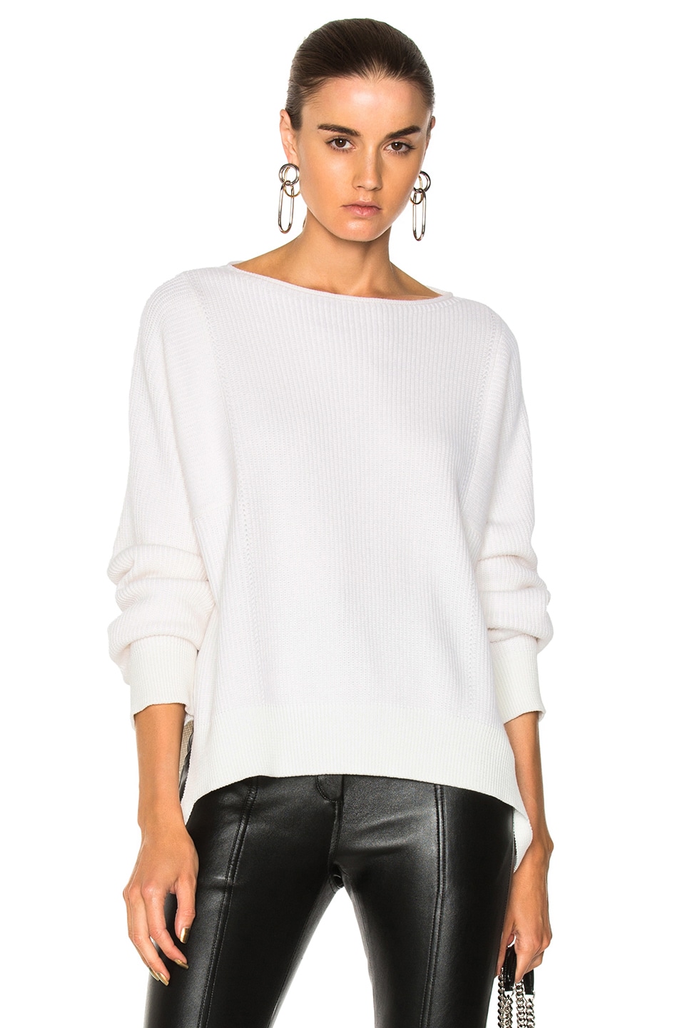 Image 1 of Helmut Lang Cashmere Essential Pullover Sweater in Ivory