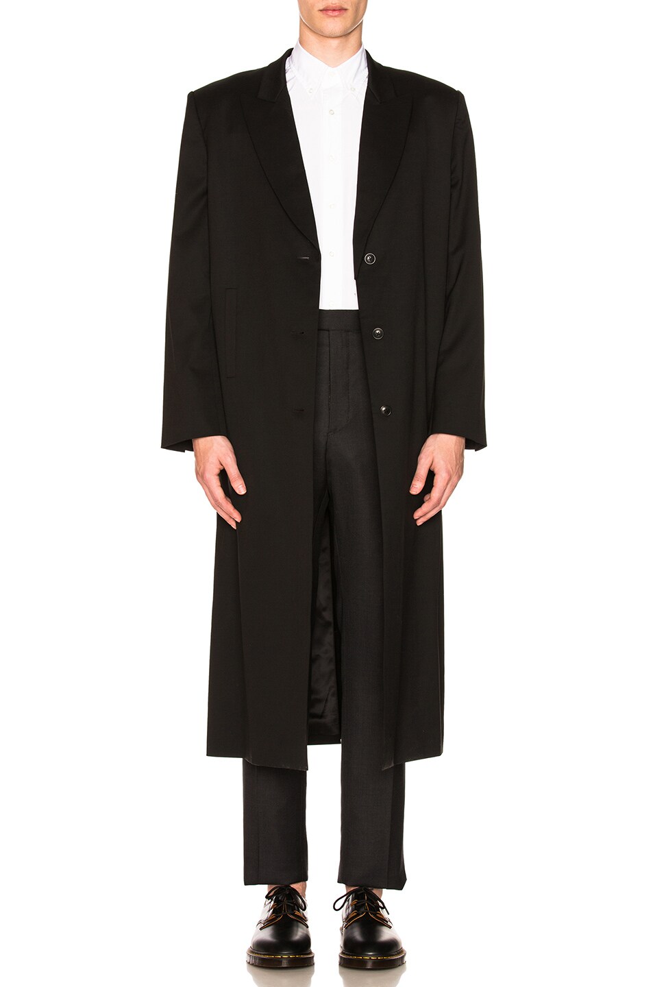 Image 1 of Helmut Lang x Shayne Oliver Half Bra Coat in Black