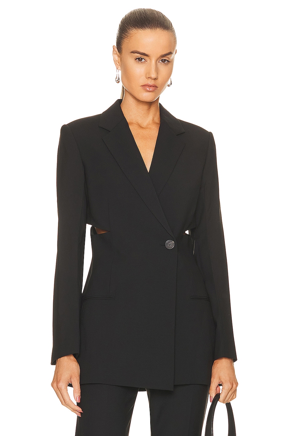 Helmut Lang Slash Blazer in Black | FWRD