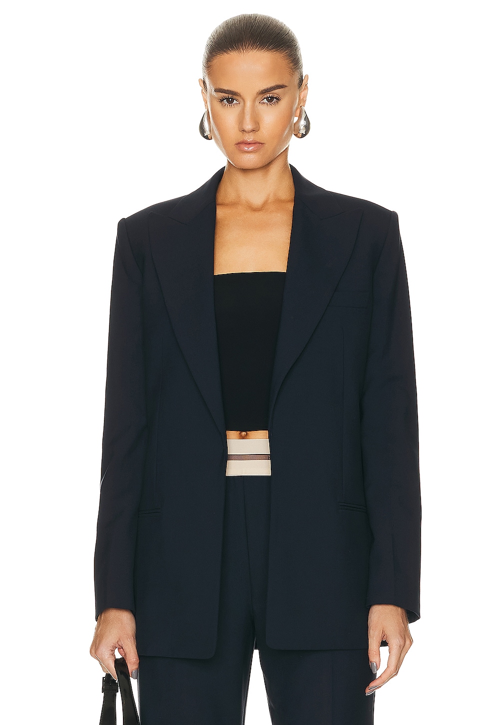 Image 1 of Helmut Lang Tailored Blazer in Navy