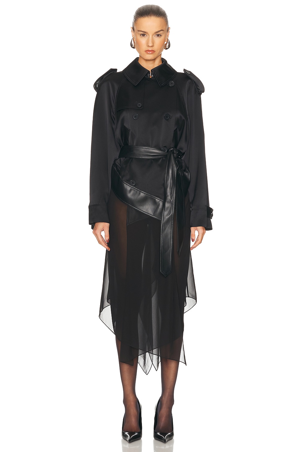 HELMUT LANG BELTED TRENCHCOAT