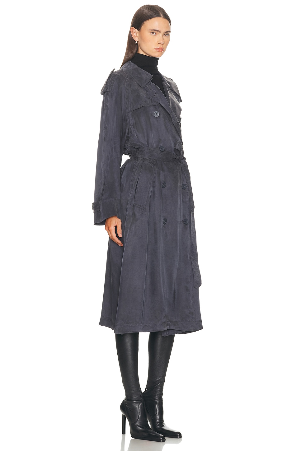 Helmut Lang Fluid Trench Coat thumbnail
