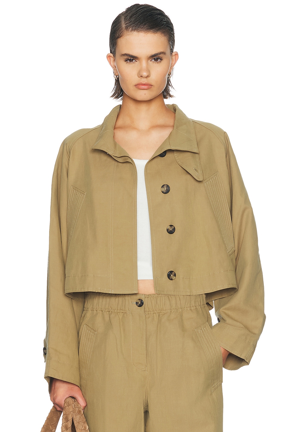 Helmut Lang Cropped Trench Jacket | Thumbnail 2