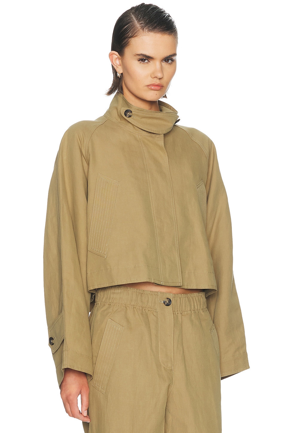 Helmut Lang Cropped Trench Jacket | Thumbnail 3