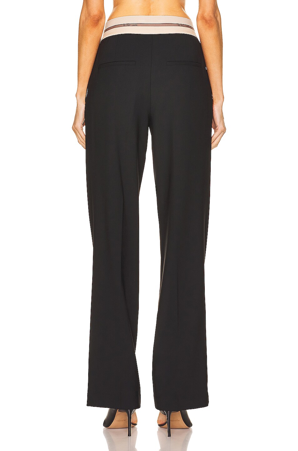 Helmut Lang Pull On Suit Pant in Black | FWRD