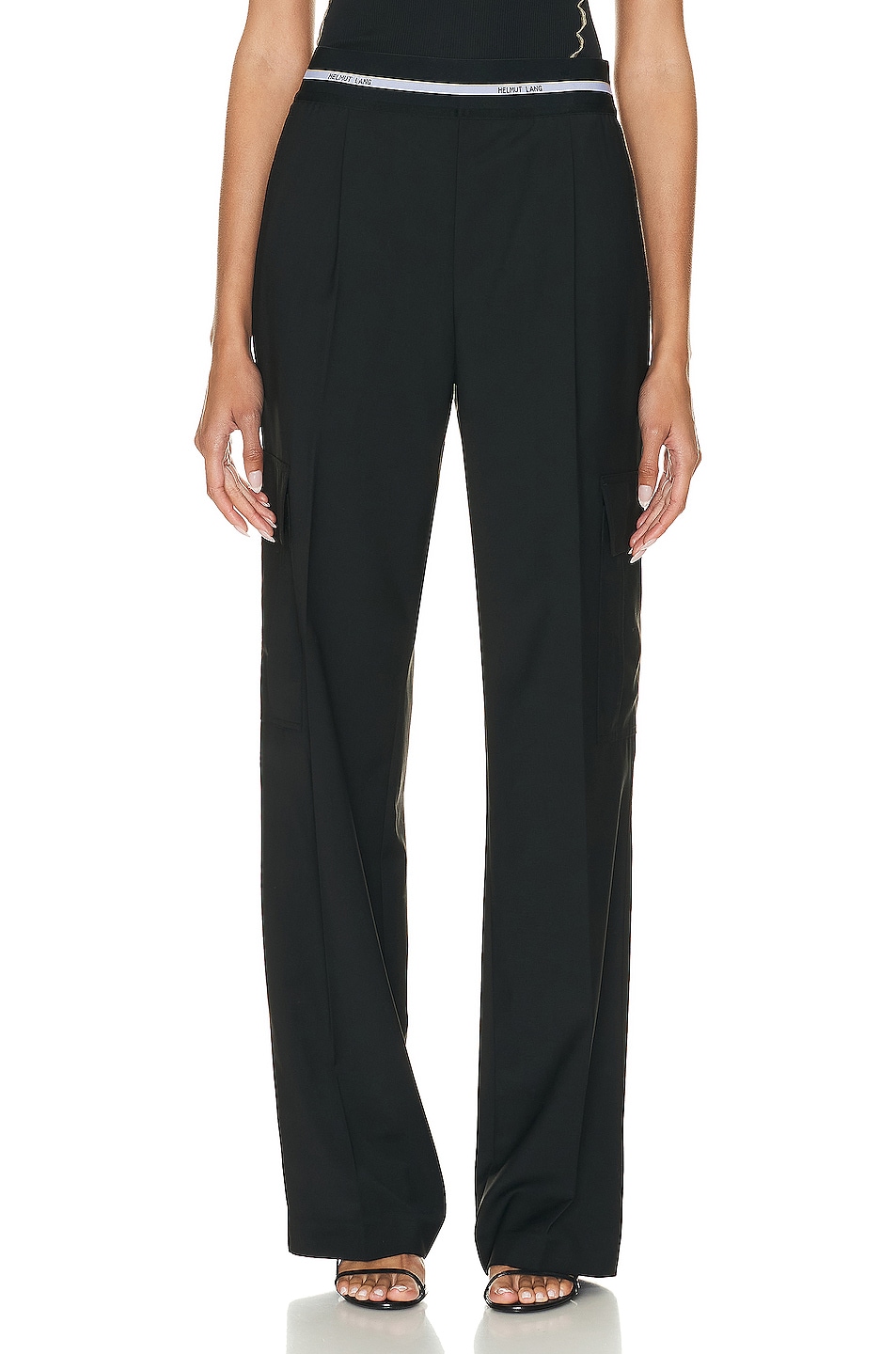 Image 1 of Helmut Lang Cargo Pull On Pant in Black
