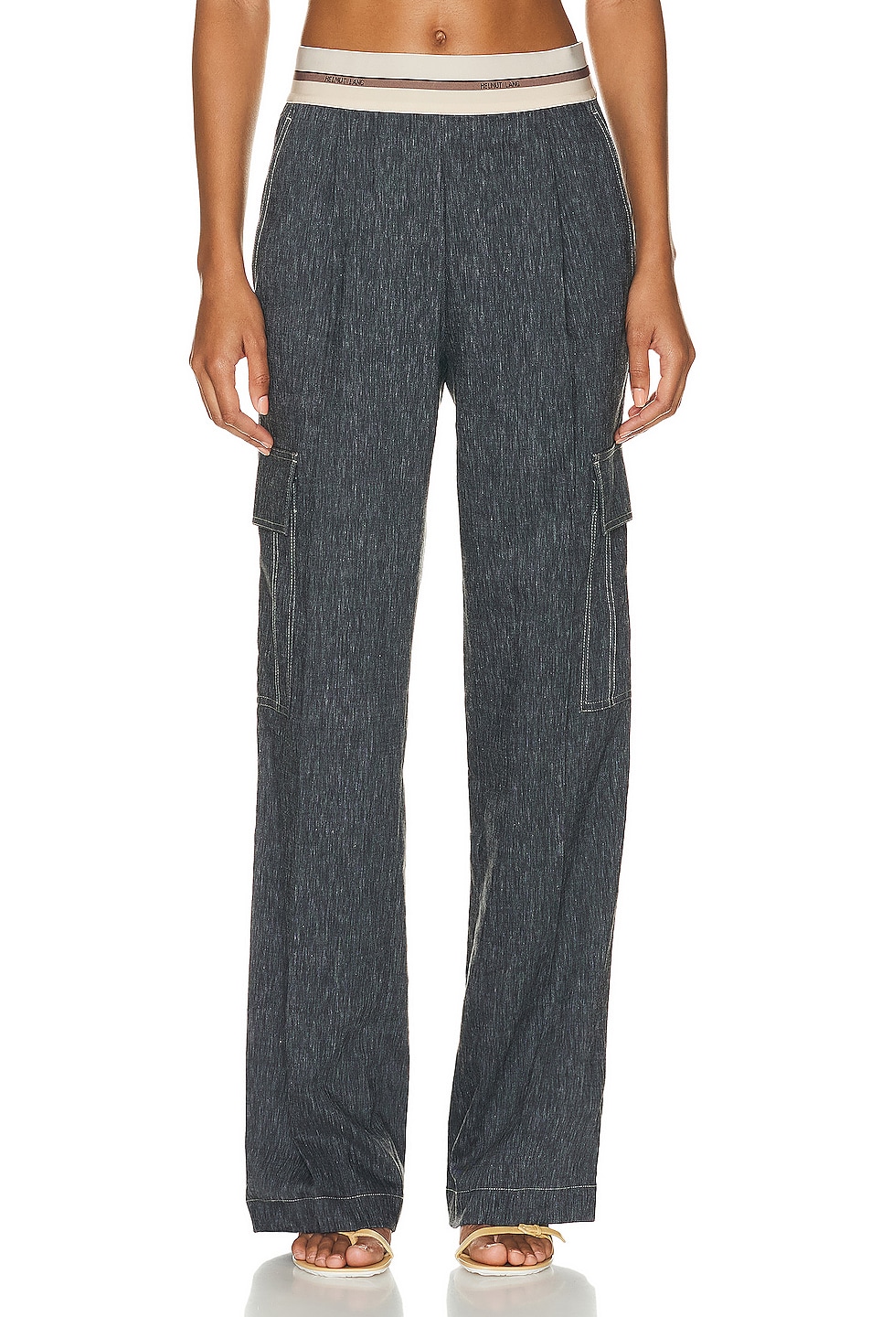 Image 1 of Helmut Lang Cargo Pull On Pant in Indigo