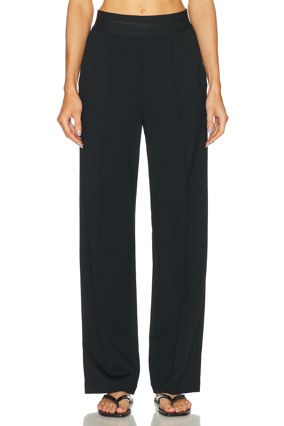 Straight Leg Trouser in Black