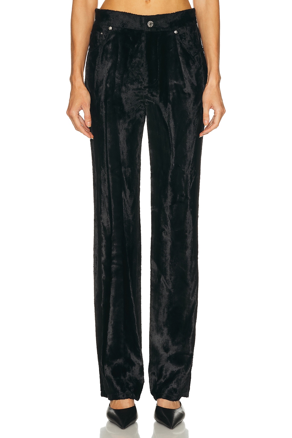 Image 1 of Helmut Lang Pony Hi Rise Pant in Black