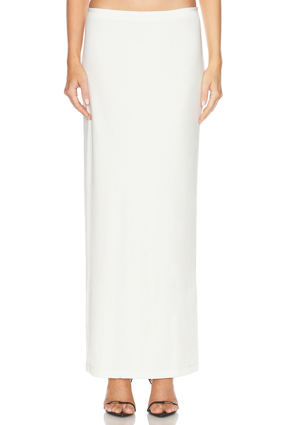 Image 1 of Helmut Lang Maxi Skirt in Creme