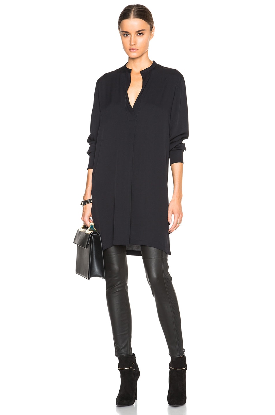 Image 1 of Helmut Lang Tunic Top in Navy