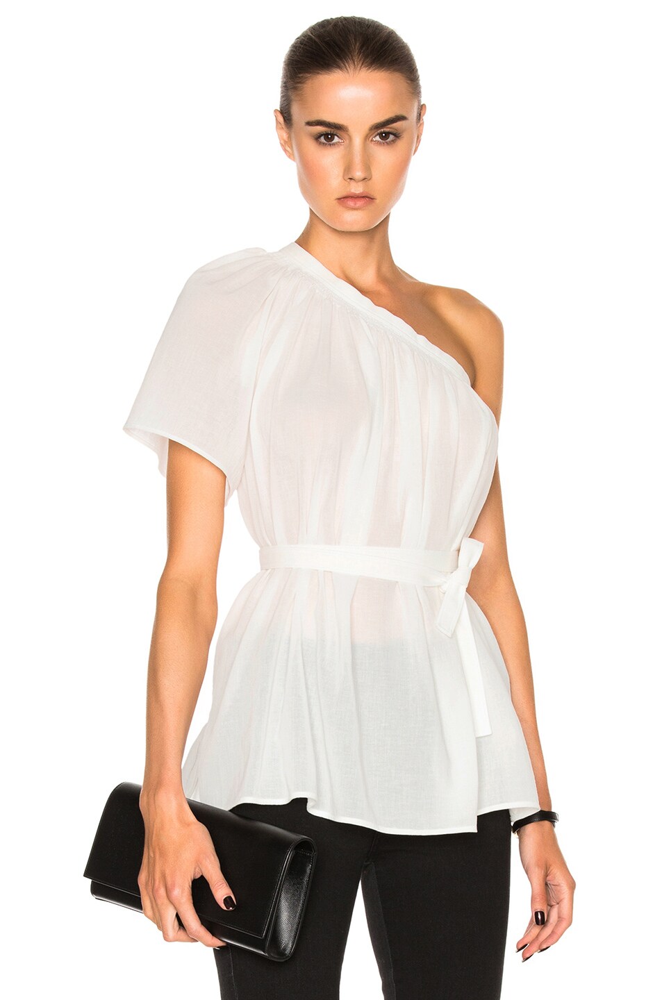 Image 1 of Helmut Lang Asymmetric Top in White