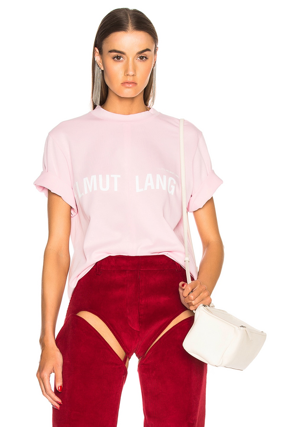 Image 1 of Helmut Lang x Shayne Oliver Campaign T-Shirt in Perfect Pink