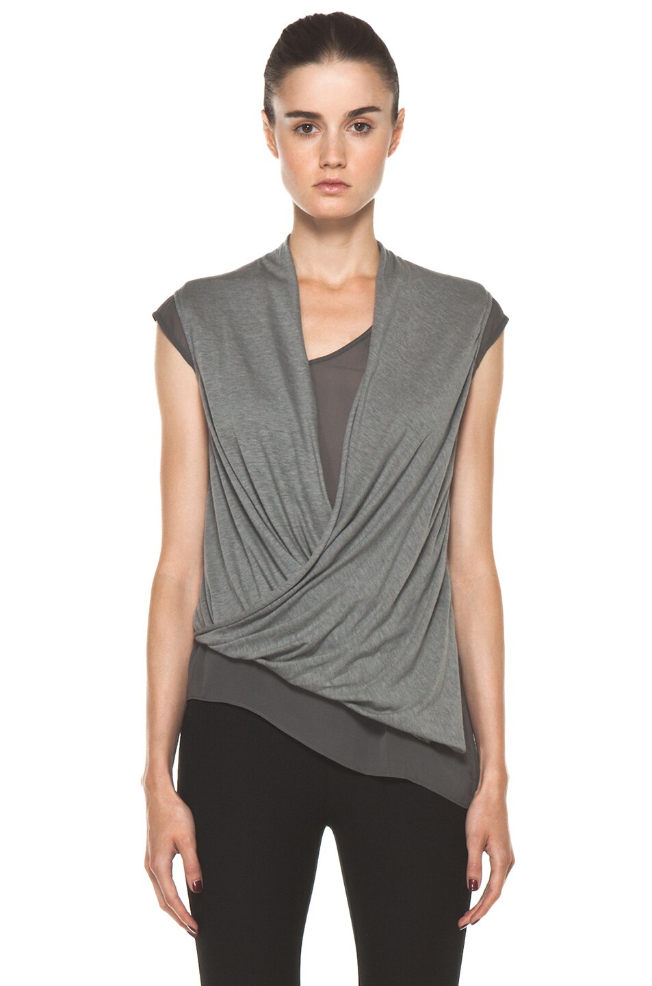 Image 1 of Helmut Lang Soft Wool Tee Top in Light Rosewood