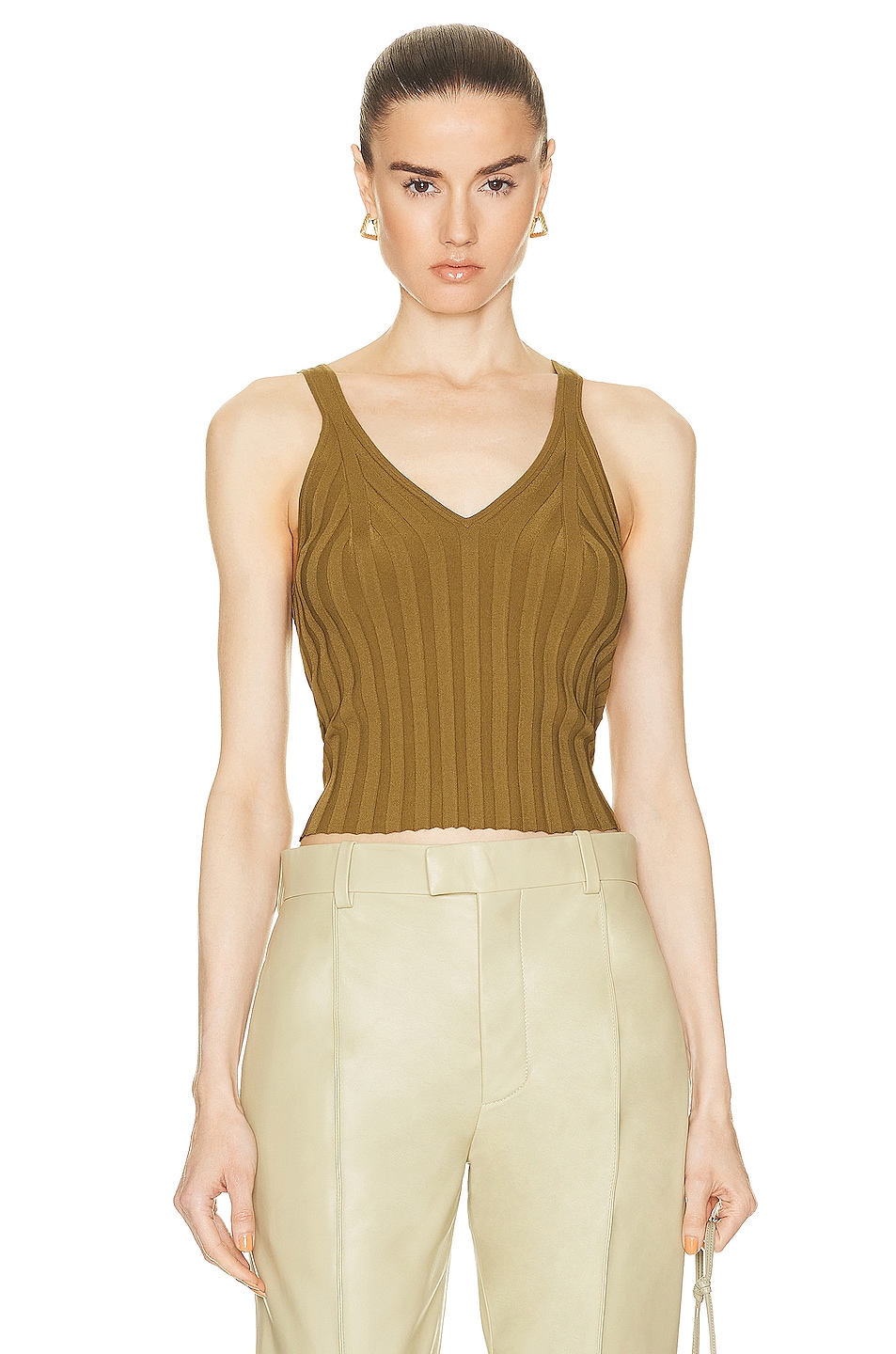 Image 1 of Helmut Lang Angela Tank Top in Morass