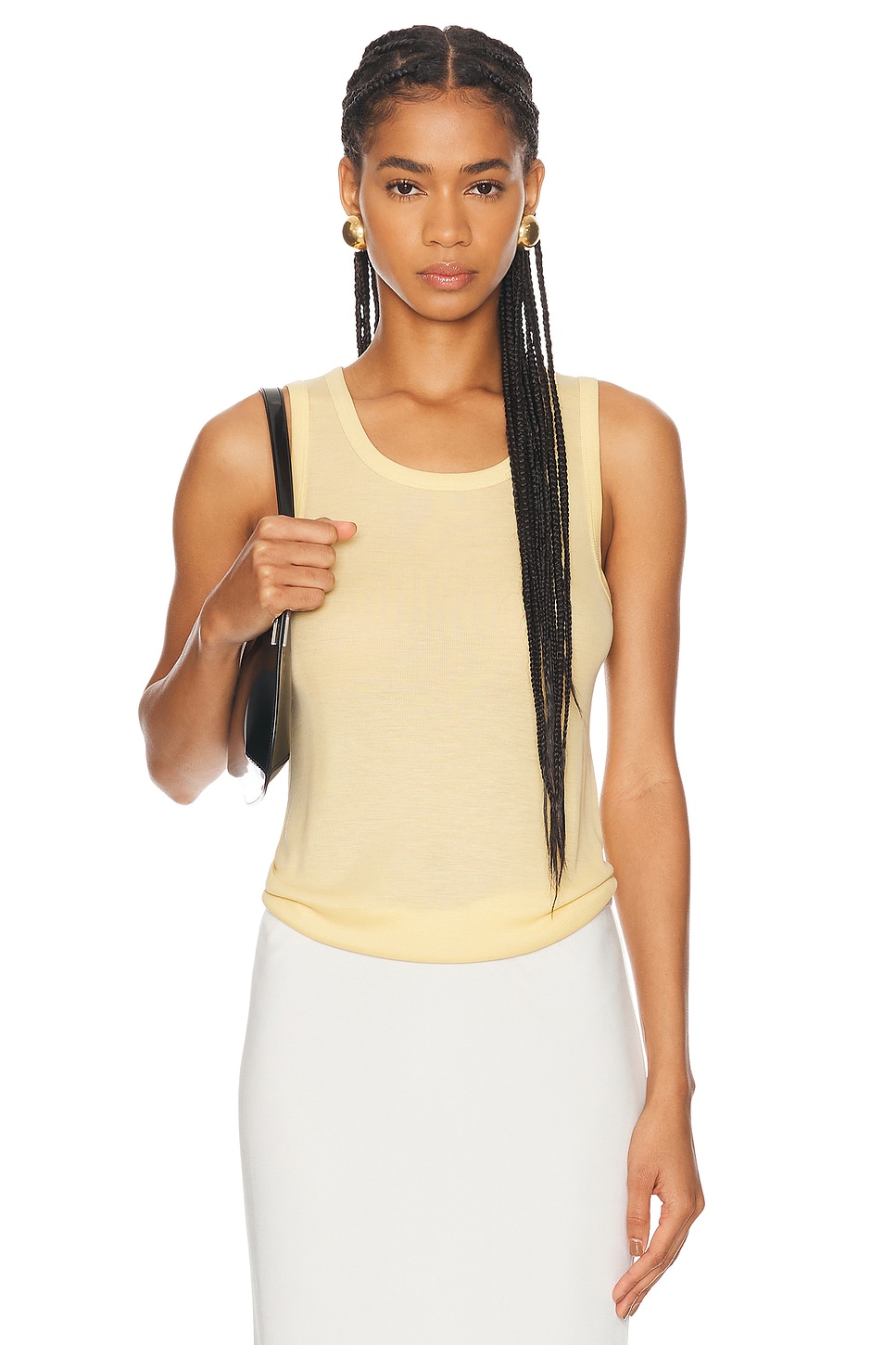 Image 1 of Helmut Lang Tank Top in Butter