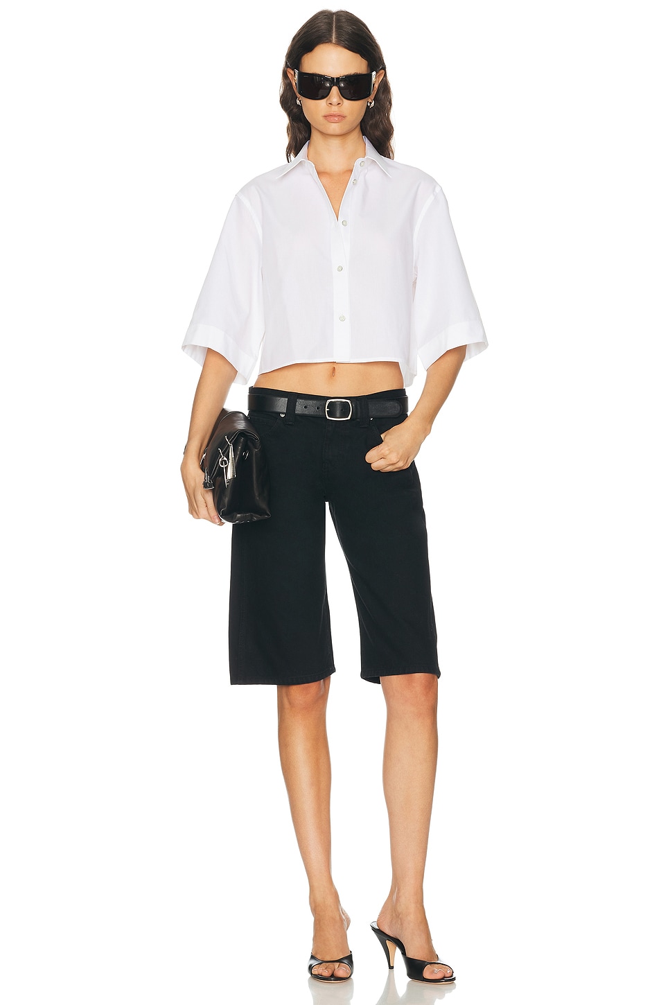 Helmut Lang Crop Trench Shirt | Thumbnail 4