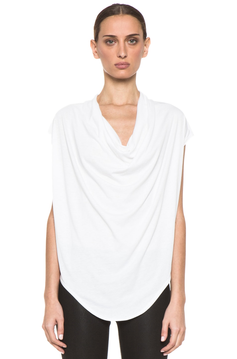 Image 1 of Helmut Lang Dropneck Shirt in Optic White