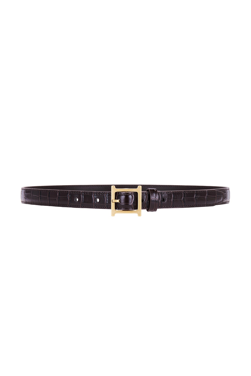 Helsa Logo Mini Waist Belt In Brown
