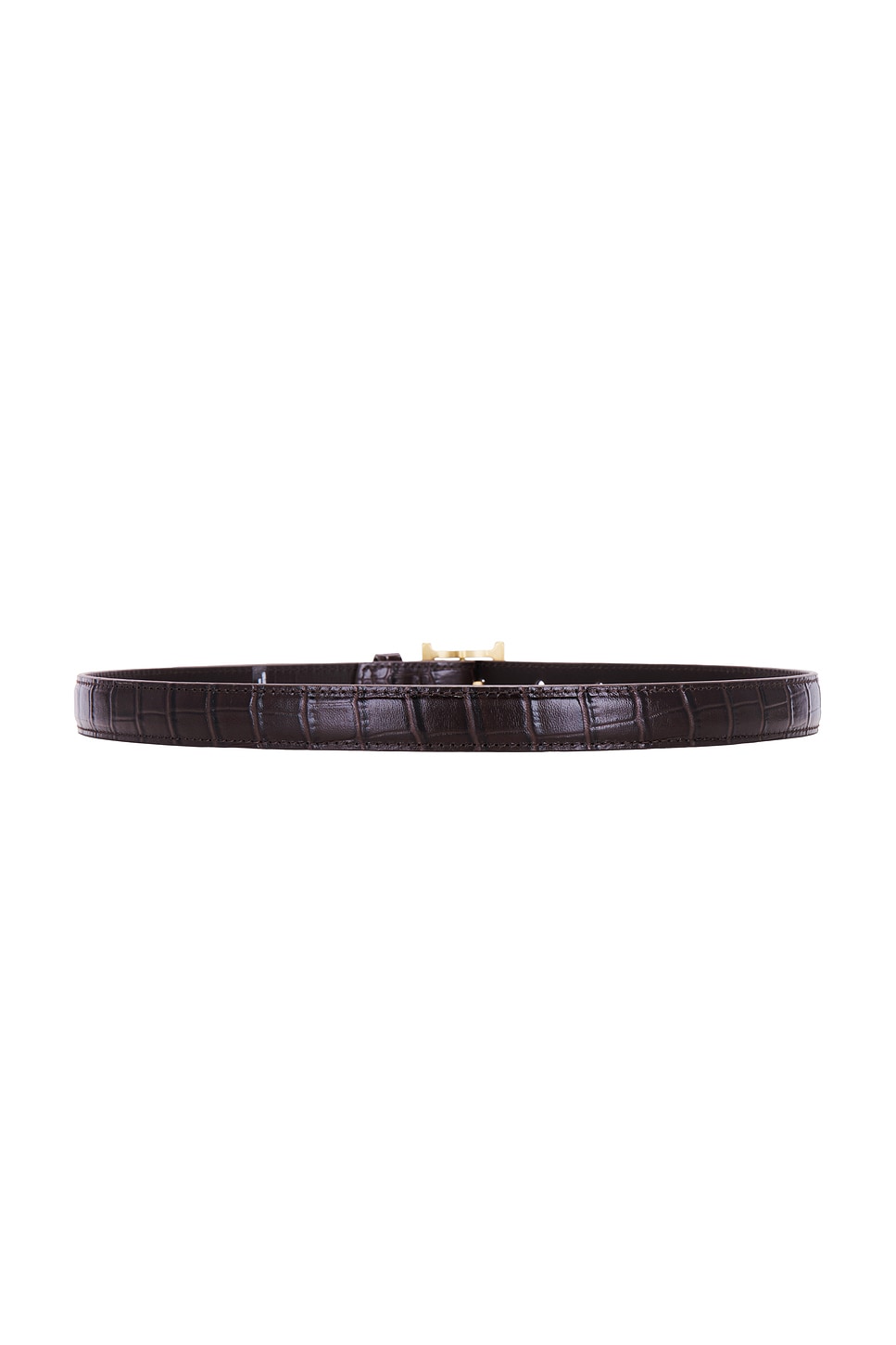 Helsa Logo Mini Waist Belt In Brown