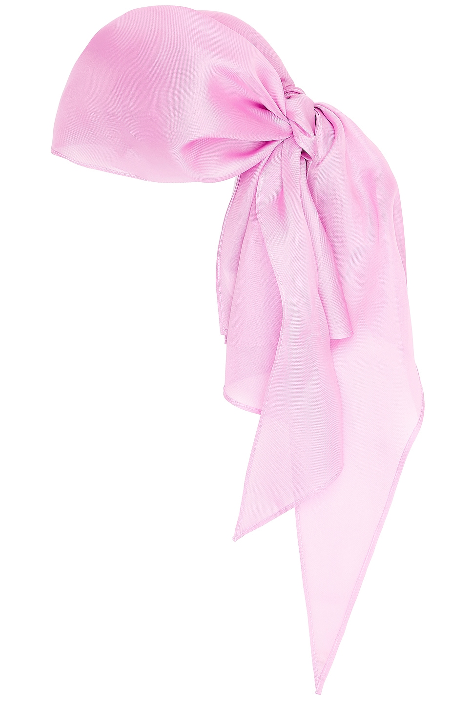 Helsa Silk Gazar Head Scarf in Pink