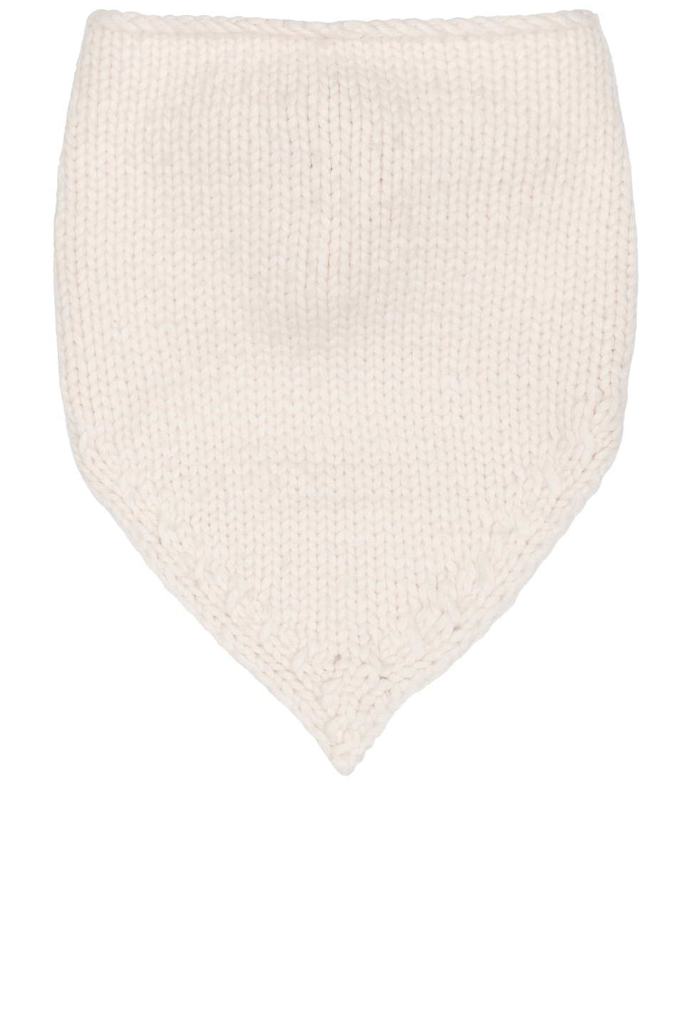 Helsa Kelcey Hand Knit Kerchief Scarf In Brown