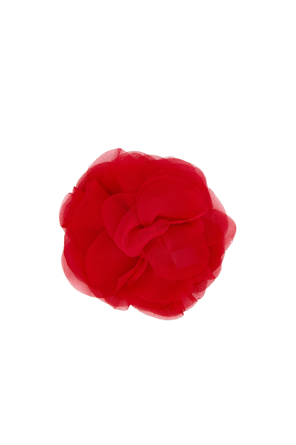 Helsa Red Silk Flower Pin