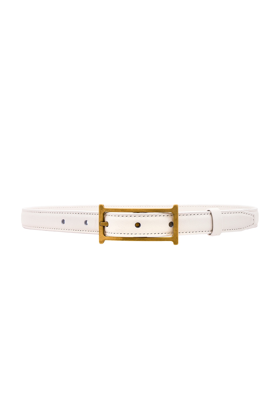 Logo Mini Belt in White