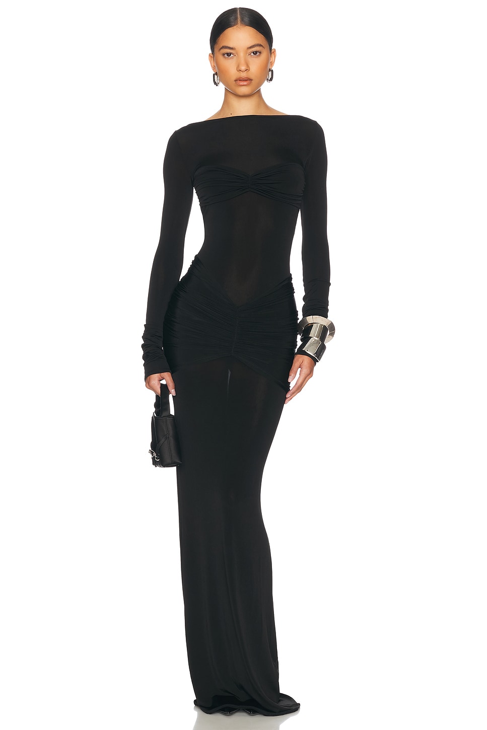 Image 1 of Helsa Josephine Dress in Black