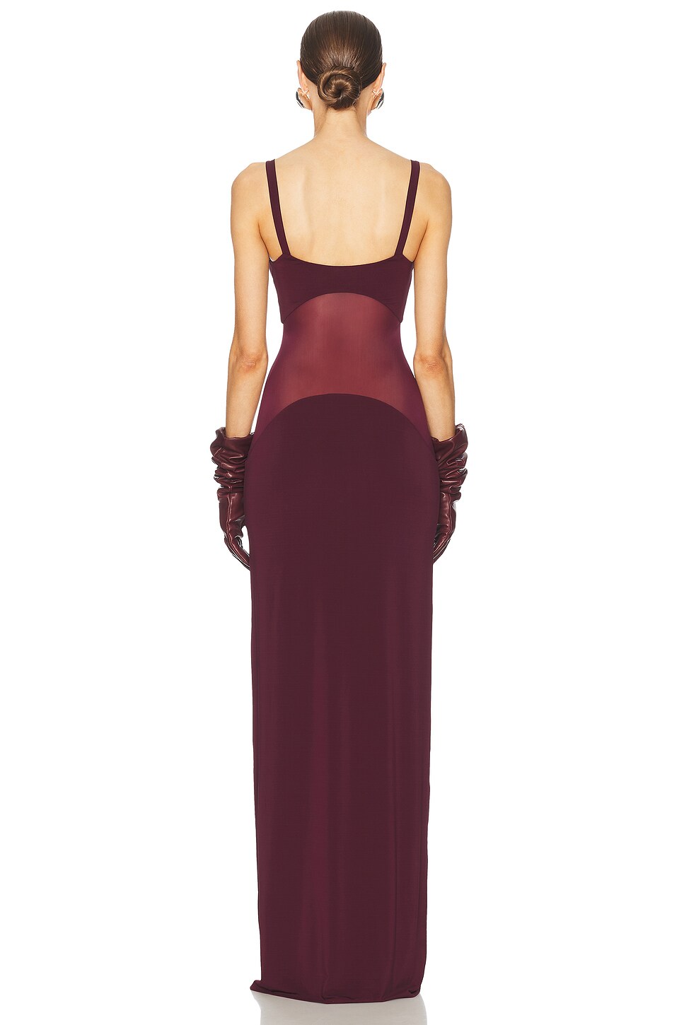 Sheer Knit Curve Maxi Dress