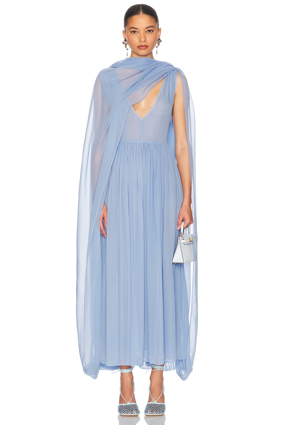 Helsa The Sabine Dress in Silk Chiffon