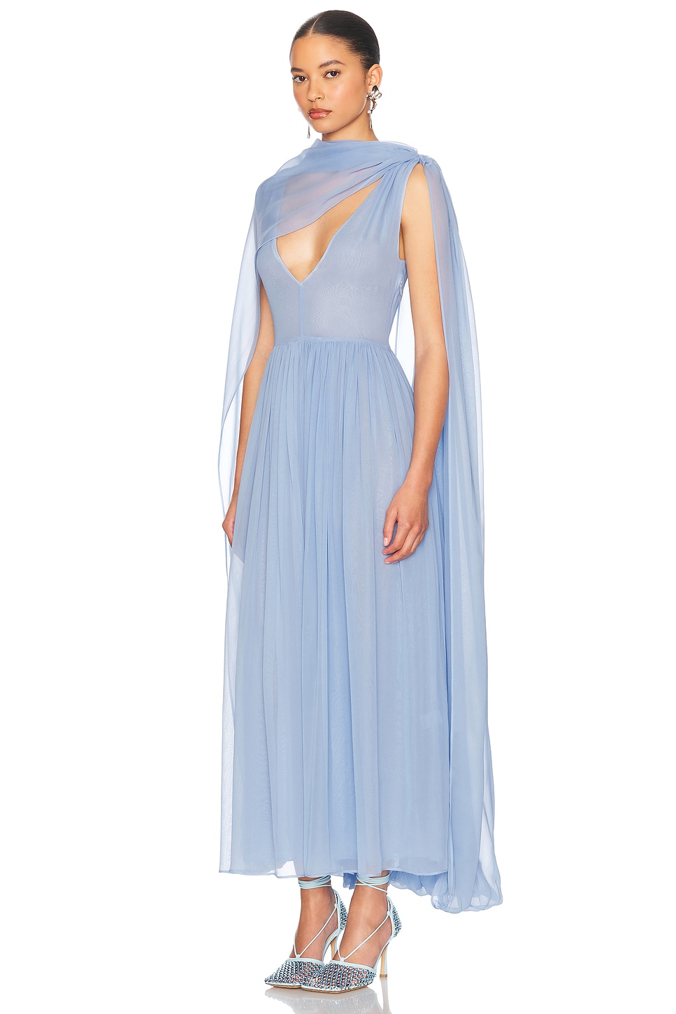 Helsa The Sabine Dress in Silk Chiffon