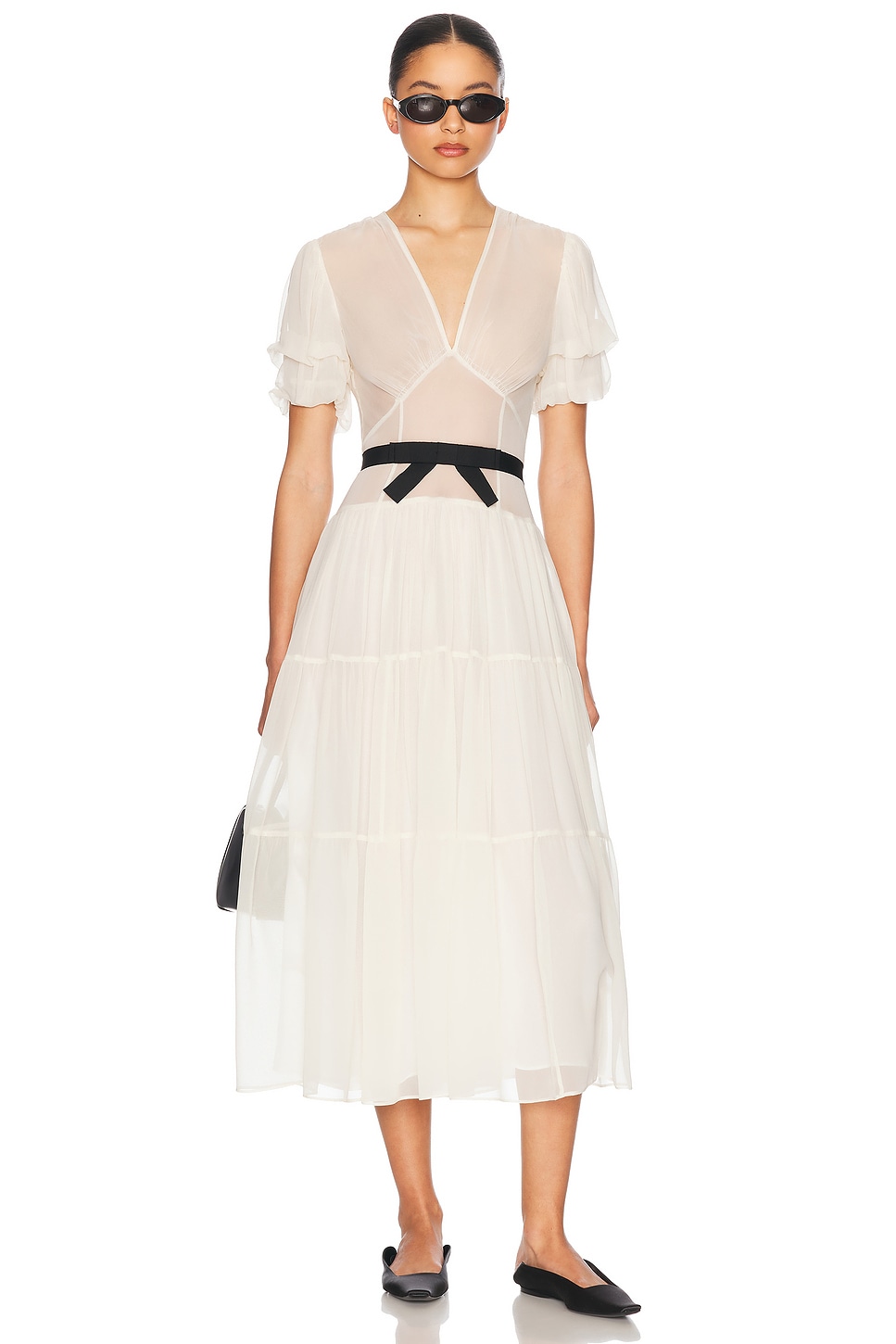 Helsa The Sasha Dress in Silk Chiffon