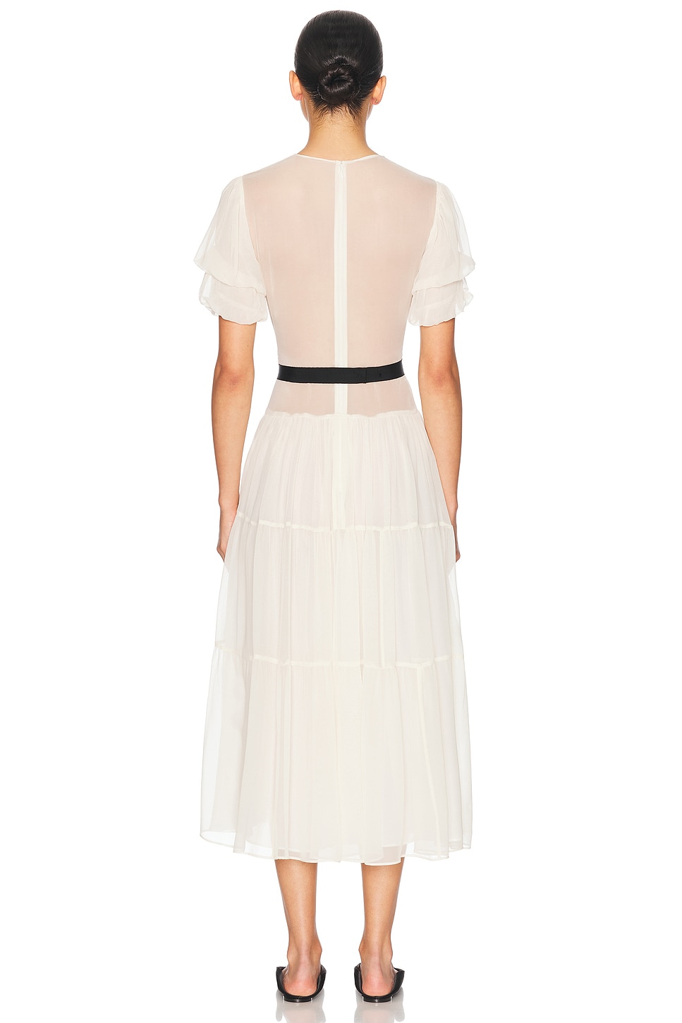 Helsa The Sasha Dress in Silk Chiffon thumbnail