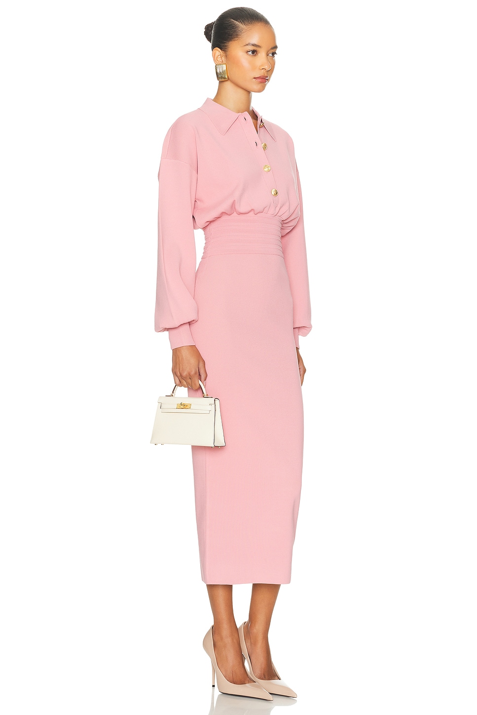 Helsa Hildie Polo Dress In Pink