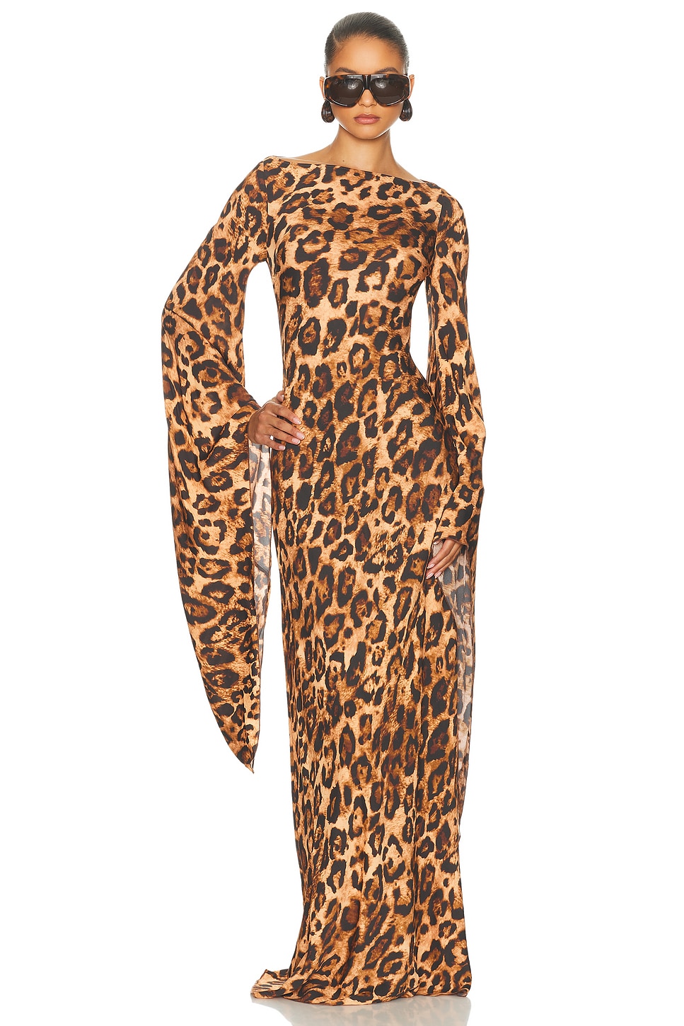Helsa The Rosalind Dress In Brown