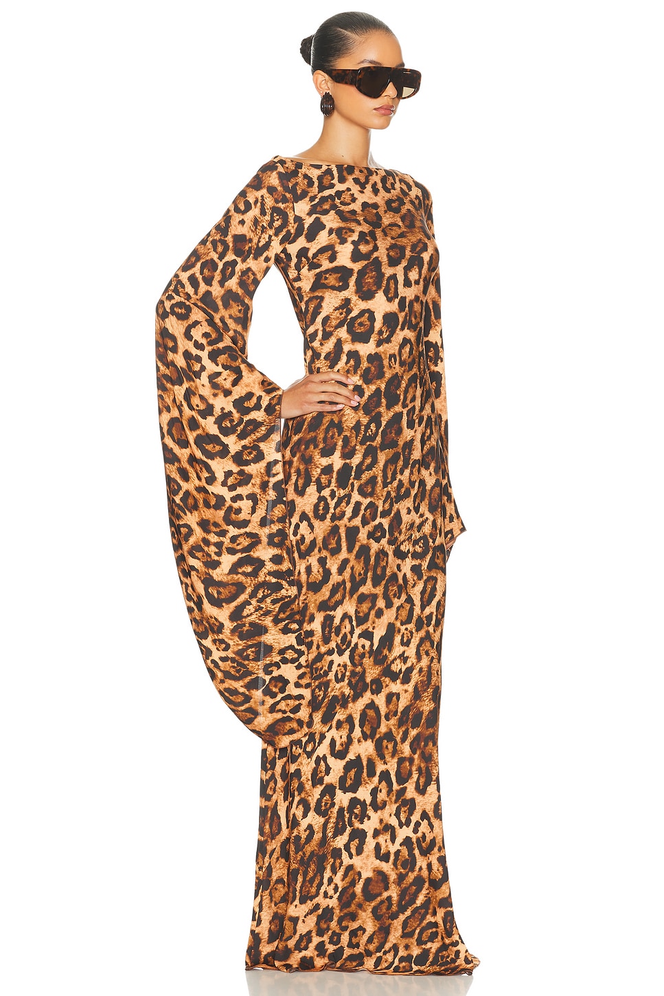 Helsa The Rosalind Dress In Brown