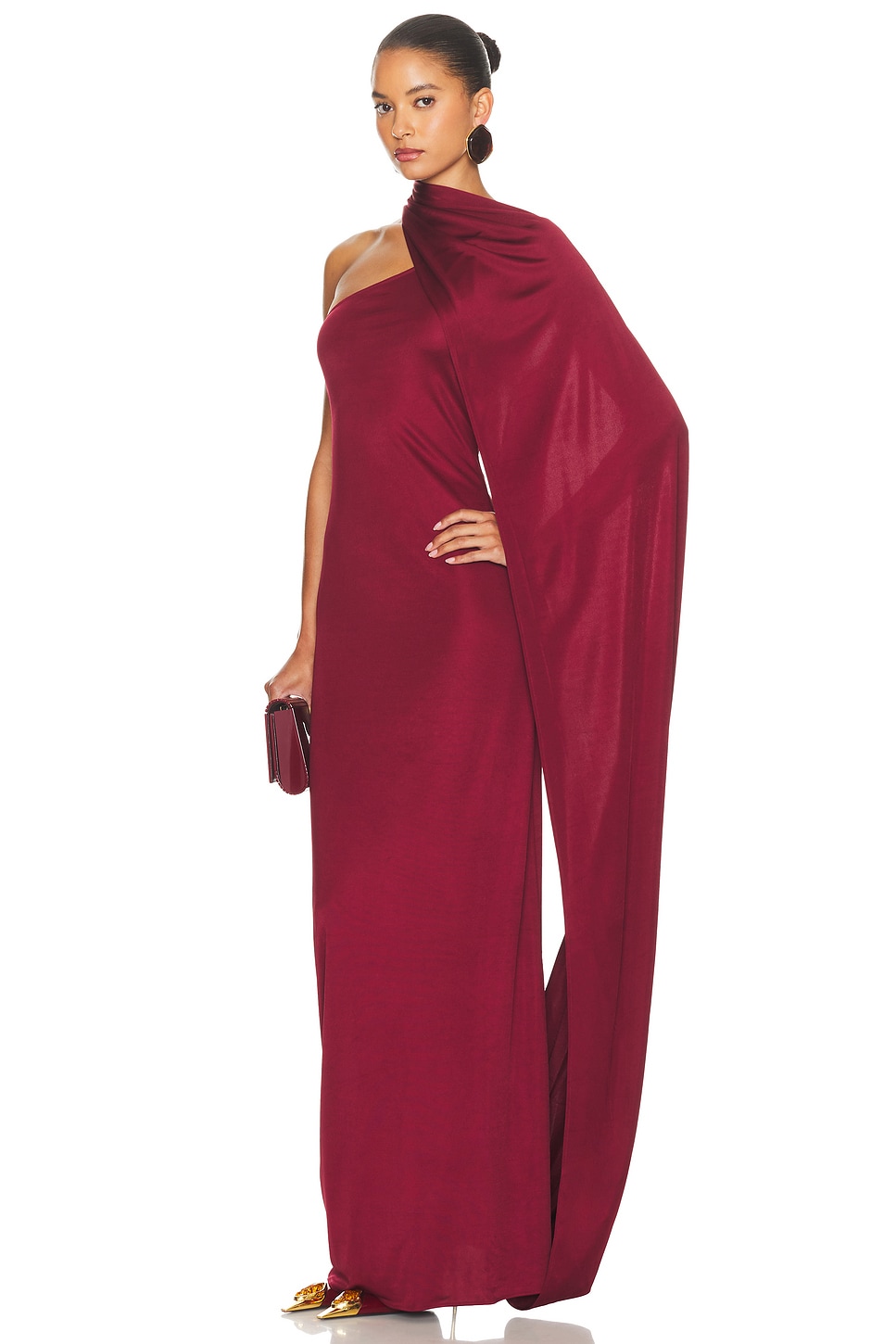 Helsa The Muse Cape Jersey Dress