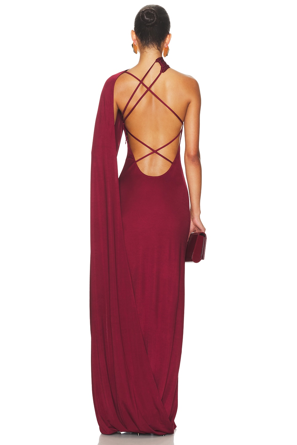 Helsa The Muse Cape Jersey Dress