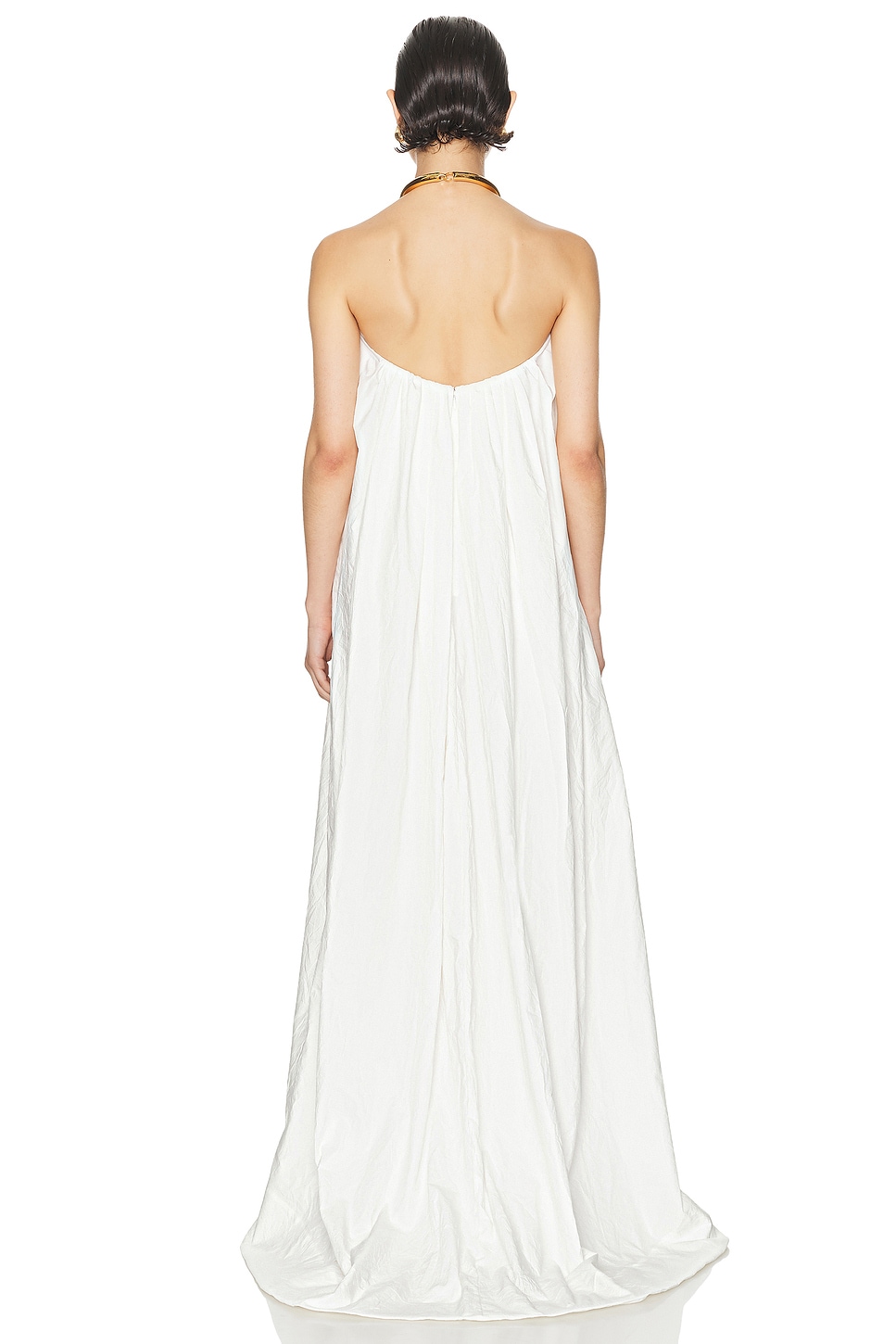 Helsa Crinkle Pleated Gown
