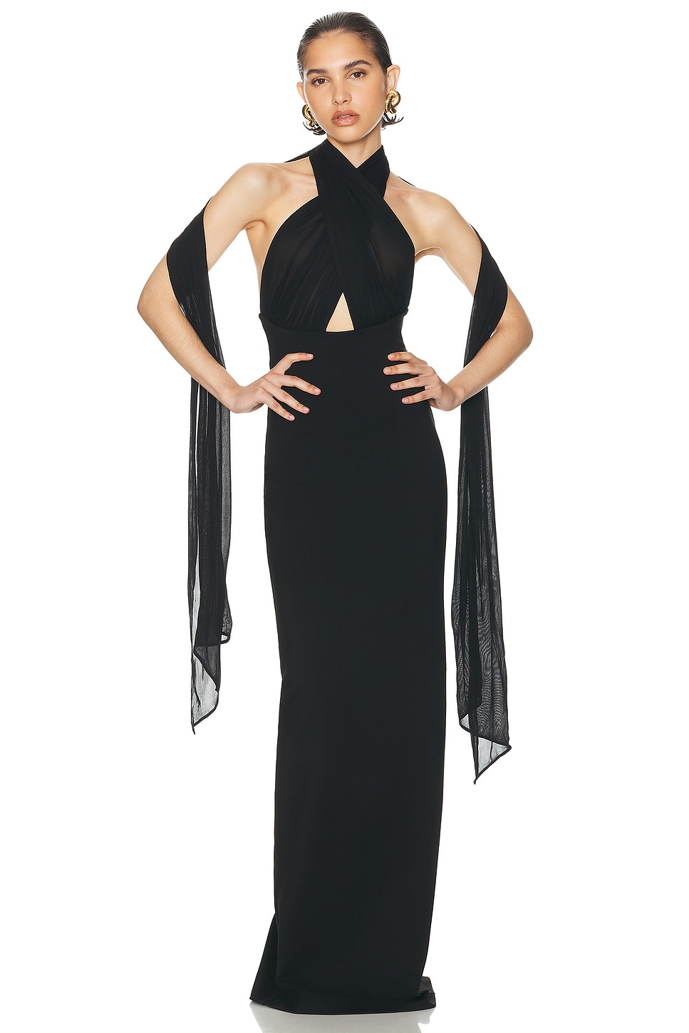 Image 1 of Helsa The Amber Dress in Black