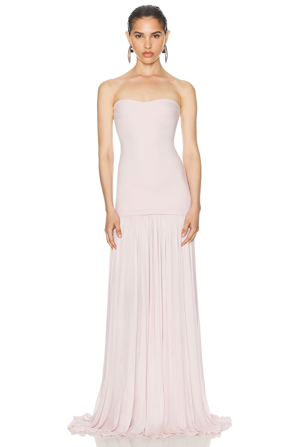 Image 1 of Helsa The Naomi Dress in Barely Pink