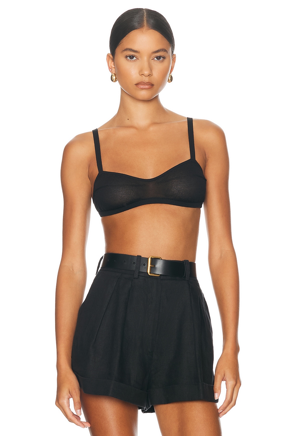 Image 1 of Helsa Justin Knit Bra in Black