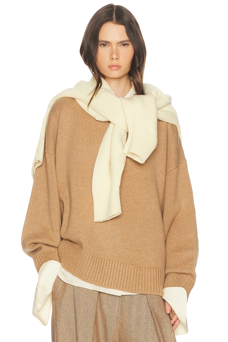 Helsa Chloey Wool Cashmere Sweater